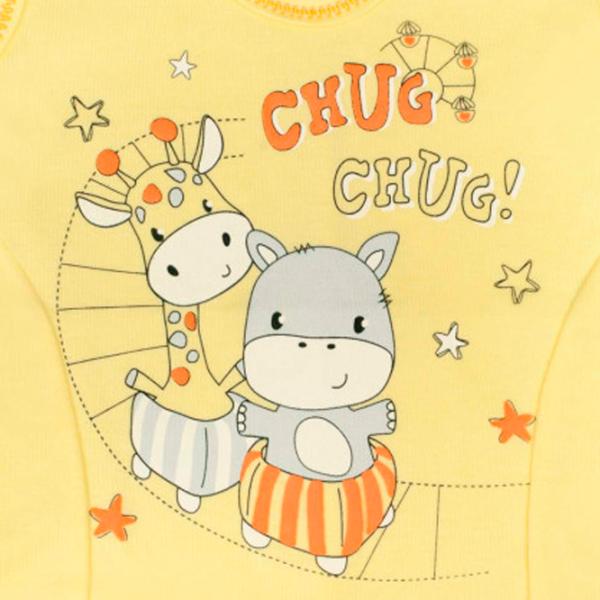 Salopetă unisex New Baby Chug 80 / Yelow photo 2