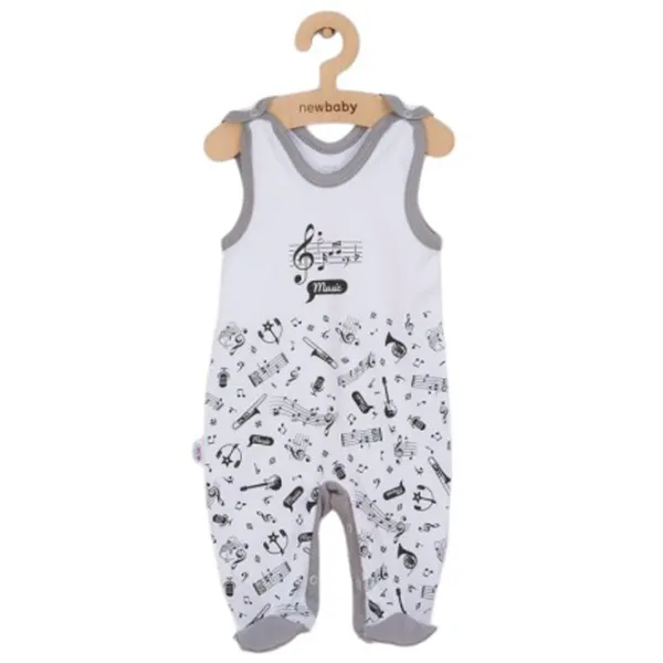 Salopetă unisex New Baby Music 68 / White photo 1