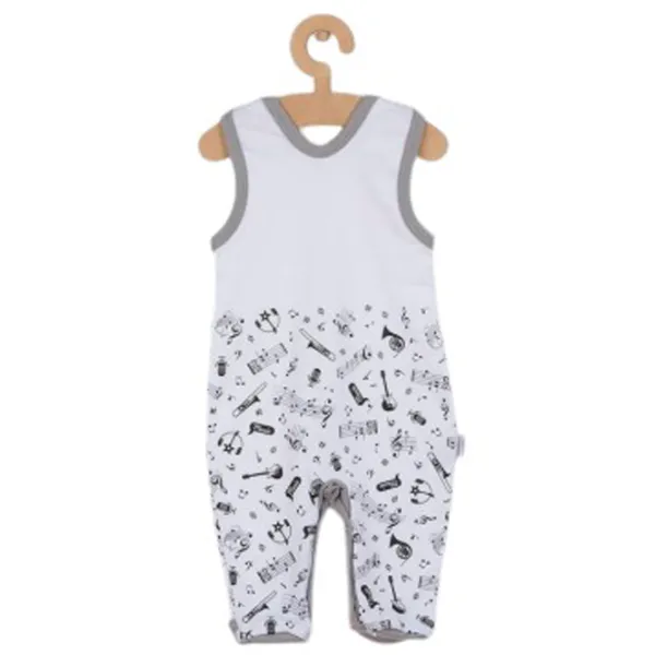 Salopetă unisex New Baby Music 68 / White photo 2