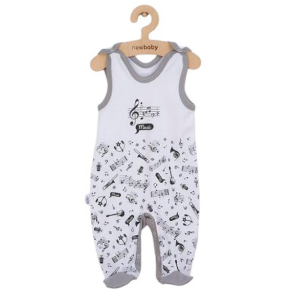 Salopetă unisex New Baby Music 74 / White photo 1