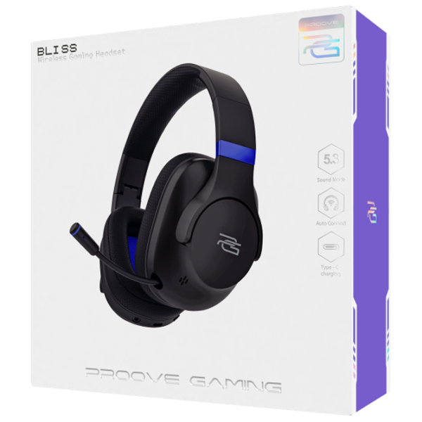 Căști Proove Bliss Purple Black Fără fir/ Gaming photo 2