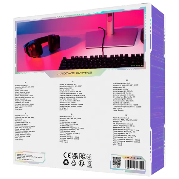 Căști Proove Bliss Purple Black Fără fir/ Gaming photo 3