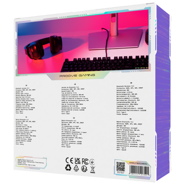 Căști Proove Bliss Purple Black Fără fir/ Gaming photo 3