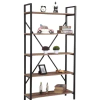 Стеллаж Hopeland EKT-09 180 x 90 x 30см cm / Металл / Black