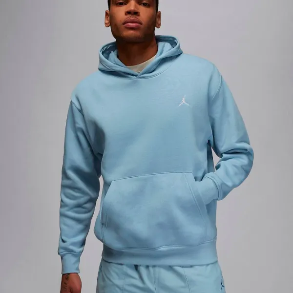Hanorac pentru bărbați Nike Jordan Brooklyn Fleece Printed  Drept / Blue photo 3