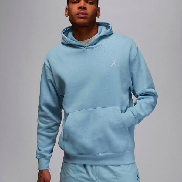 Hanorac pentru bărbați Nike Jordan Brooklyn Fleece Printed  Drept / Blue photo 2 Hanorac pentru bărbați Nike Jordan Brooklyn Fleece Printed  Drept / Blue photo 2