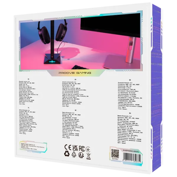 Наушники Proove Rapture Серый Черный Беспроводные/ Игровой photo 3 Наушники Proove Rapture Серый Черный Беспроводные/ Игровой photo 3