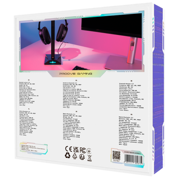 Наушники Proove Rapture Серый Черный Беспроводные/ Игровой photo 3 Наушники Proove Rapture Серый Черный Беспроводные/ Игровой photo 3