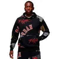 Толстовка для мужчин Nike M Jordan Ess Aop Flc Po  Прямой / Черный
