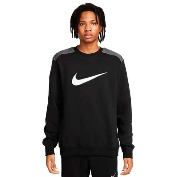 Hanorac pentru bărbați Nike M Nsw Sp Flc Crew Bb  Drept / Black photo 1