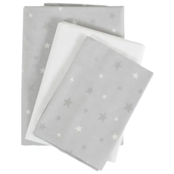 Детское постельное бельё Hugzzz Nook Stars (00822696) Хлопок/ Серый White photo 2 Детское постельное бельё Hugzzz Nook Stars (00822696) Хлопок/ Серый White photo 2