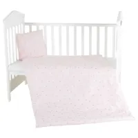 Детское постельное бельё Hugzzz Nook Stars (00822696) Хлопок/ Розовый White