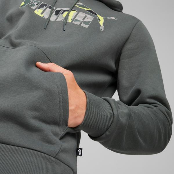 Hanorac pentru bărbați Puma Ess+ Camo Graphic Hoodie Fl  Drept / Gray photo 12 Hanorac pentru bărbați Puma Ess+ Camo Graphic Hoodie Fl  Drept / Gray photo 12