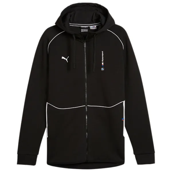 Hanorac pentru bărbați Puma Bmw Mms Hooded Sweat Jacket  Drept / Black photo 1 Hanorac pentru bărbați Puma Bmw Mms Hooded Sweat Jacket  Drept / Black photo 1