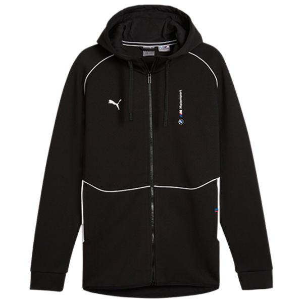 Hanorac pentru bărbați Puma Bmw Mms Hooded Sweat Jacket  Drept / Black photo 1 Hanorac pentru bărbați Puma Bmw Mms Hooded Sweat Jacket  Drept / Black photo 1