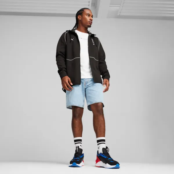 Hanorac pentru bărbați Puma Bmw Mms Hooded Sweat Jacket  Drept / Black photo 8