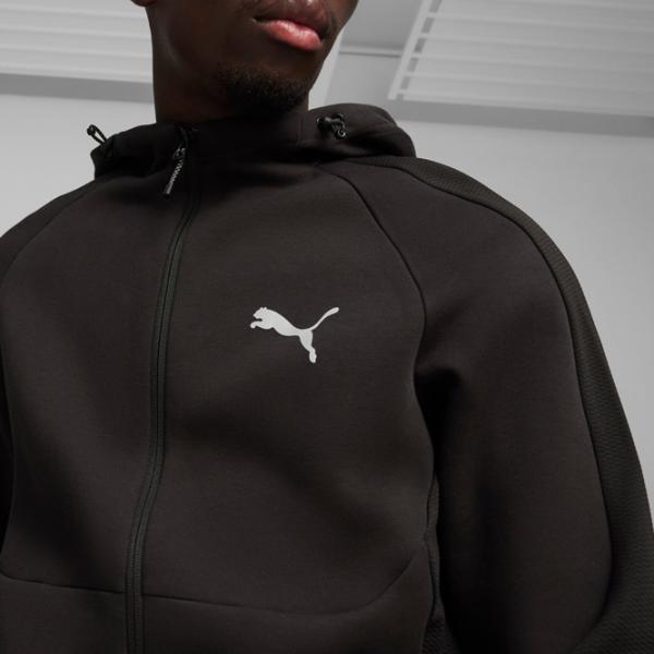 Hanorac pentru bărbați Puma Evostripe Full-Zip Hoodie Dk  Drept / Black photo 10