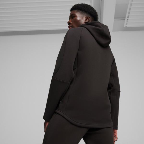 Hanorac pentru bărbați Puma Evostripe Full-Zip Hoodie Dk  Drept / Black photo 4
