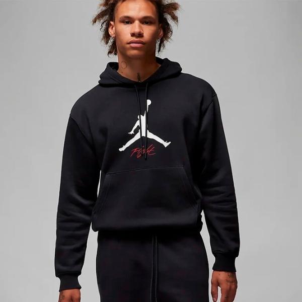 Толстовка для мужчин Jordan Ess Flc Baseline Hoodie  Прямой / Черный photo 2