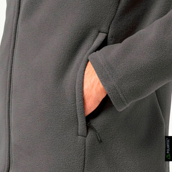 Hanorac pentru bărbați Jack Wolfskin Winterstein Fz M  Drept / Slate photo 8