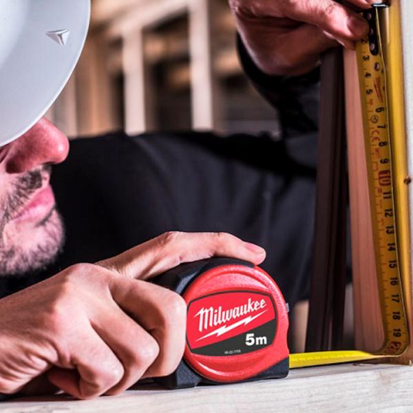 Ruletă Milwaukee slimline 5 m / Red photo 2 Ruletă Milwaukee slimline 5 m / Red photo 2