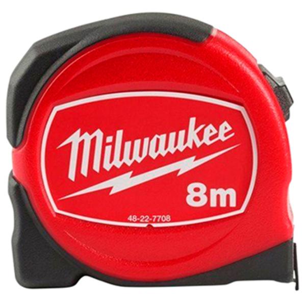 Ruletă Milwaukee slimline 8 m / Red photo 1 Ruletă Milwaukee slimline 8 m / Red photo 1