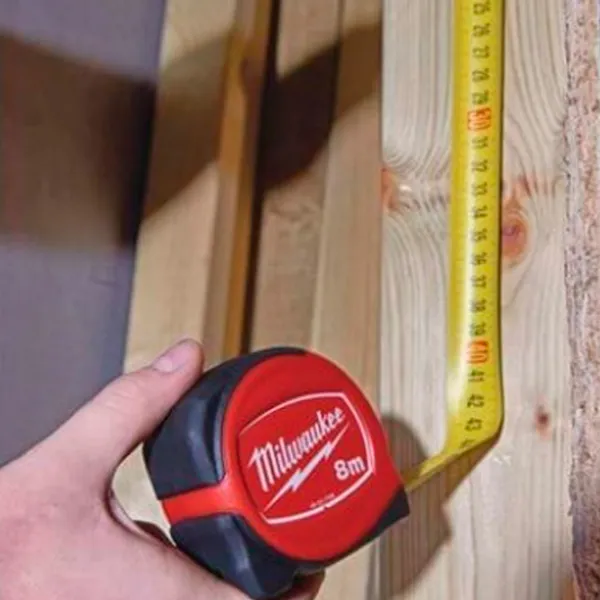 Ruletă Milwaukee slimline 8 m / Red photo 5 Ruletă Milwaukee slimline 8 m / Red photo 5