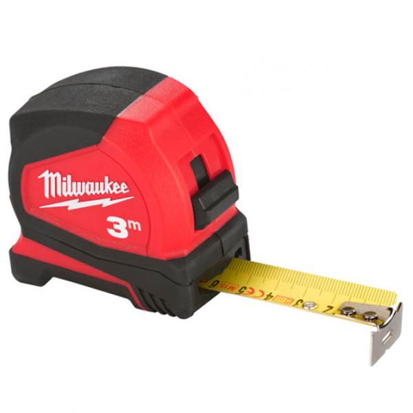 Ruletă Milwaukee Pro Compact C3 3 m / Red photo 1 Ruletă Milwaukee Pro Compact C3 3 m / Red photo 1