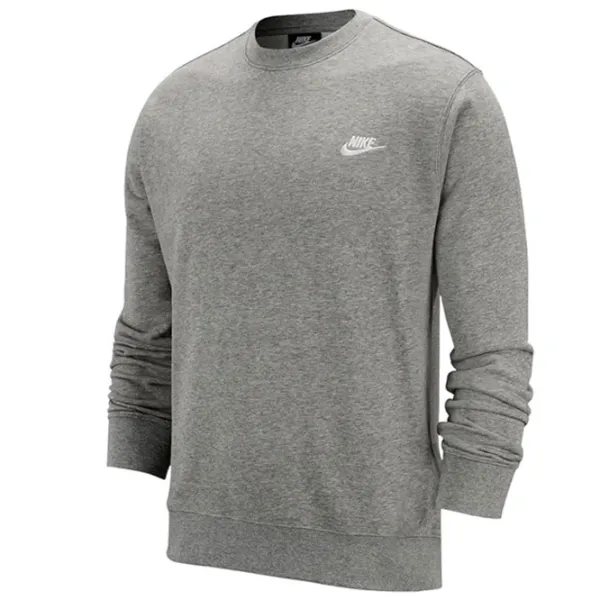 Hanorac pentru bărbați Nike Sweater Sportswear Club Crew  Drept / Gray photo 1 Hanorac pentru bărbați Nike Sweater Sportswear Club Crew  Drept / Gray photo 1