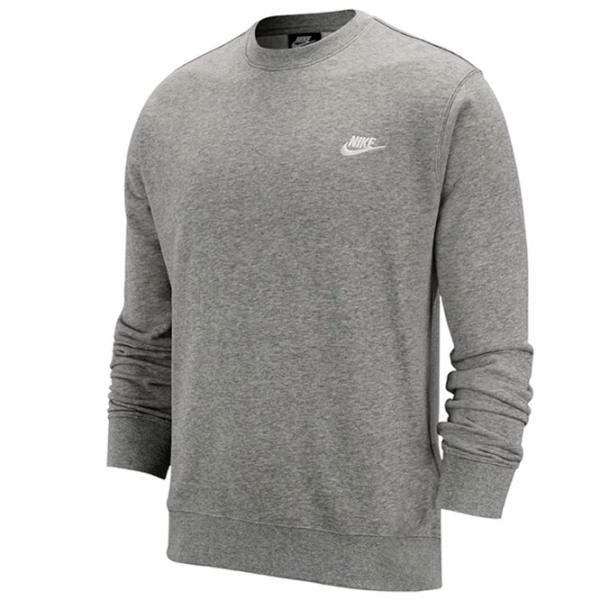 Hanorac pentru bărbați Nike Sweater Sportswear Club Crew  Drept / Gray photo 1 Hanorac pentru bărbați Nike Sweater Sportswear Club Crew  Drept / Gray photo 1