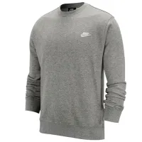 Hanorac pentru bărbați Nike Sweater Sportswear Club Crew  Drept / Gray