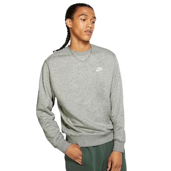 Hanorac pentru bărbați Nike Sweater Sportswear Club Crew  Drept / Gray photo 3 Hanorac pentru bărbați Nike Sweater Sportswear Club Crew  Drept / Gray photo 3