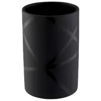 Pahar pentru periuțe de dinți Testrut 131055  Ceramică / Black / Pe masă