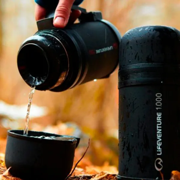 Термос Lifeventure Classic Wide Mouth Flask Черный 1л photo 3