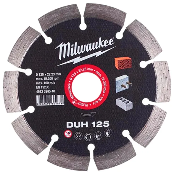 Disc diamantat segmentat Milwaukee 4932399540  photo 1 Disc diamantat segmentat Milwaukee 4932399540  photo 1