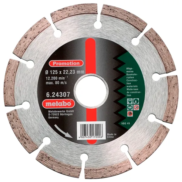 Disc diamantat segmentat Metabo 624307000  photo 1