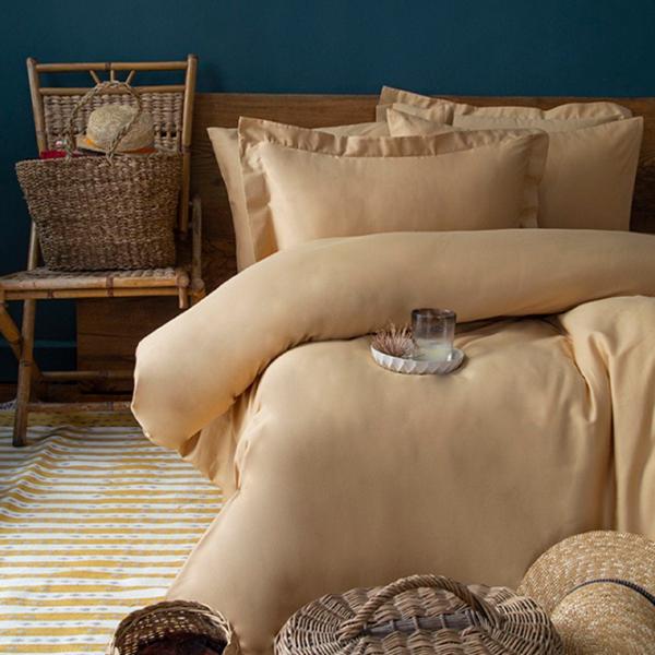Lenjerie de pat Issimo Home Simply Mustard Satin photo 1