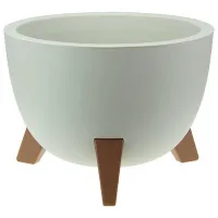 Ghiveci pentru flori Idea М3186 White / Polipropilenă / Pe podea