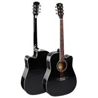 Акустическая гитара Enjoy E41-DDL BK 4/4, Dreadnought, Черный