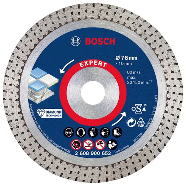 Диск алмазный сплошной Bosch 2608900652  photo 1