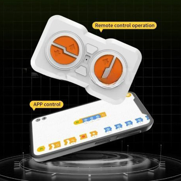 Constructor cu telecomandă KeeYee Robot - Tank Robot/ Green photo 6