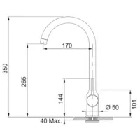 Кухонная мойка Franke Pachet OID 611 78 x 50 / Композитный / Черный photo 4