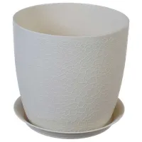 Ghiveci pentru flori Idea M3095 White / Polipropilenă / Pe pervaz