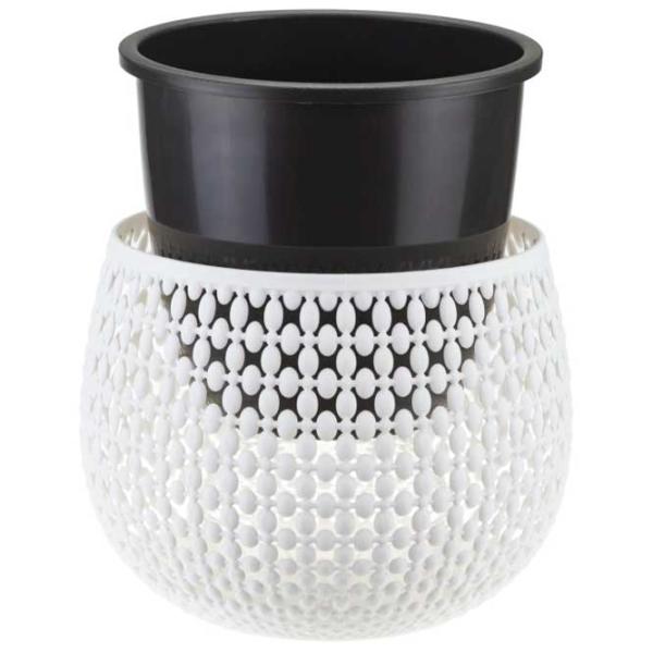Ghiveci pentru flori Idea М3100 White / Polipropilenă / Pe pervaz photo 2