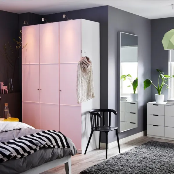 Oglindă Ikea Hovet  Aluminiu / Dreptunghiulară photo 2