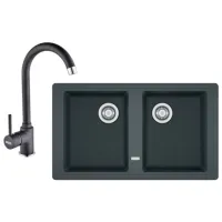 Chiuvetă Franke Pachet BFG 620 50 x 86 / Compozit / Black