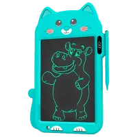 Графический планшет Helmet Kids Color Drawing Painting Cat  3+ / Разноцветный Зеленый