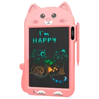 Графический планшет Helmet Kids Color Drawing Painting Cat  3+ / Разноцветный Розовый