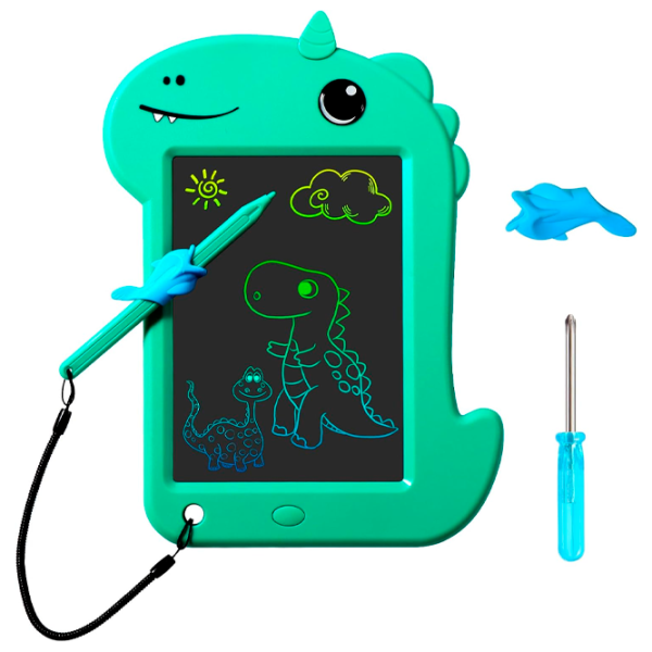 Графический планшет Helmet Kids Color Drawing Painting Dinosaur  3+ / Разноцветный Зеленый photo 2