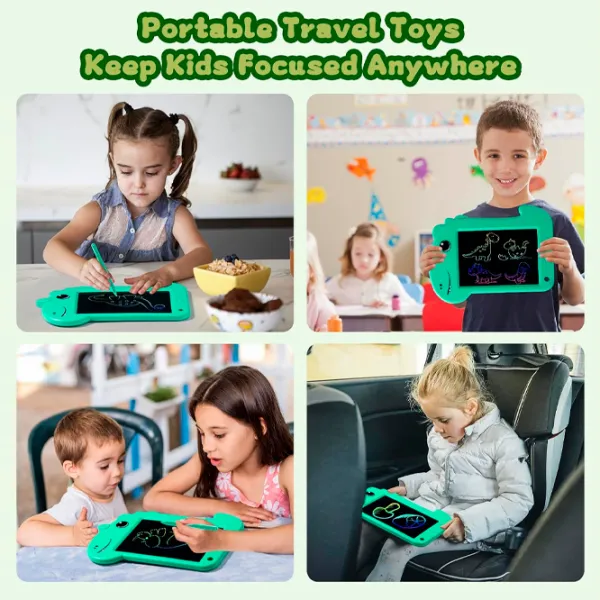 Графический планшет Helmet Kids Color Drawing Painting Dinosaur  3+ / Разноцветный Зеленый photo 7